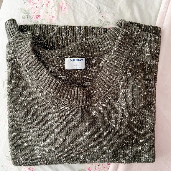 Old Navy Oversized Voop-Neck Tunic Sweater- NWOT- Olive - Picture 1 of 5